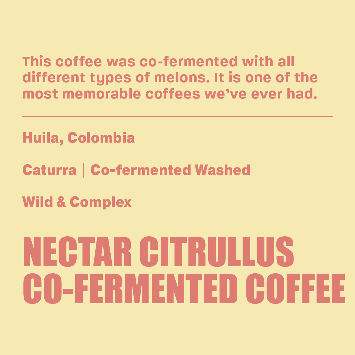 Nectar Citrullus Co-Ferment