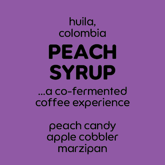 Peach Syrup Co-Ferment