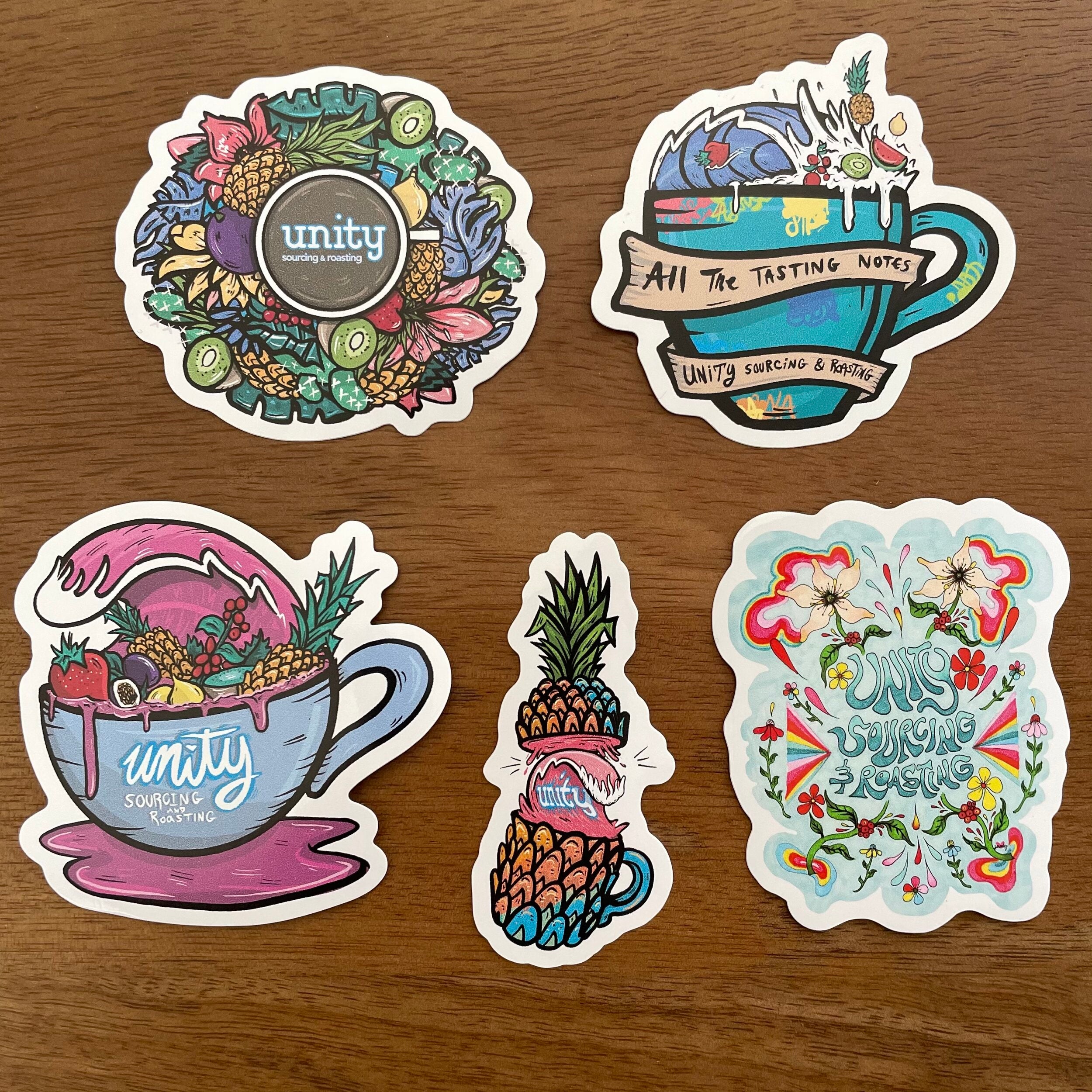 Unity Design Stickers Stickers – Unity Sourcing & Roasting